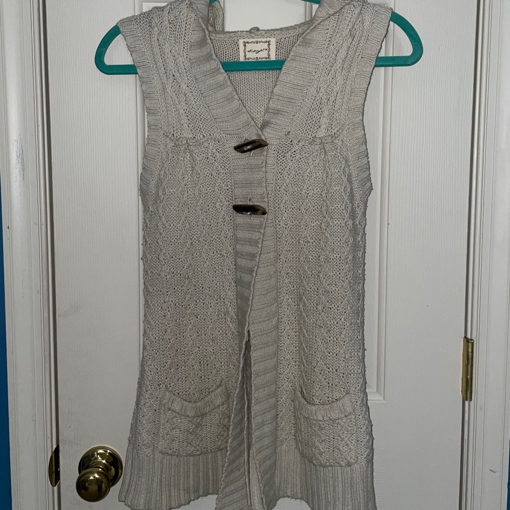 [Kenji] Sleeveless Knit Cardigan